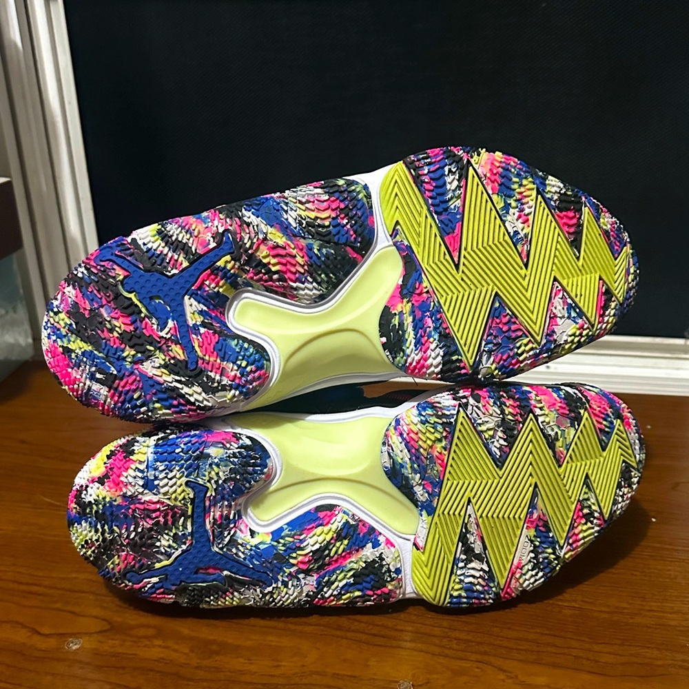 Jordan Why Not Zer0.6 White Multicolor Athletic Sneakers DO7189 101 Size 11.5 - Picture 8 of 10